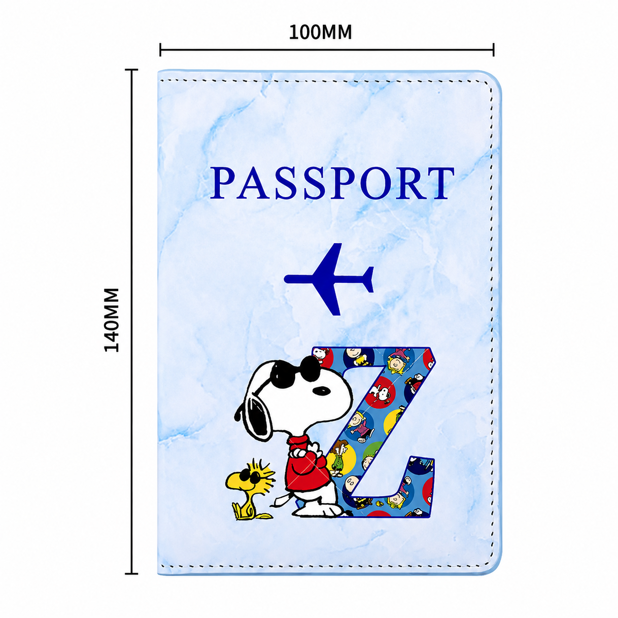 Snoopy Personalised Passport Cover