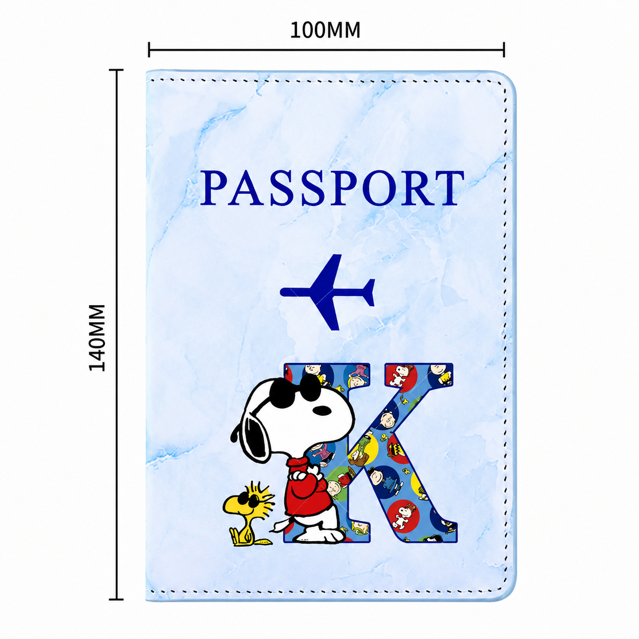 Snoopy Personalised Passport Cover