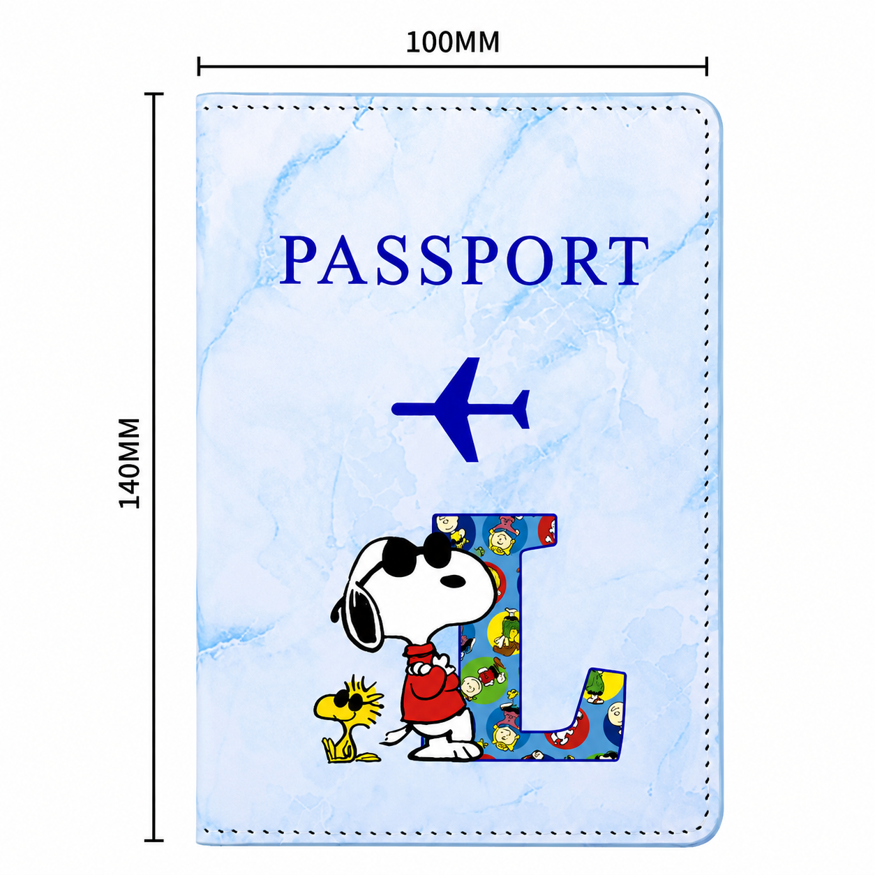 Snoopy Personalised Passport Cover