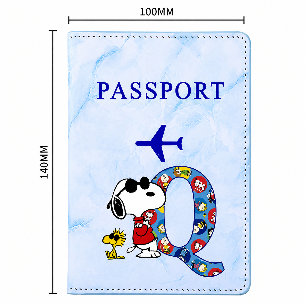 Snoopy Personalised Passport Cover