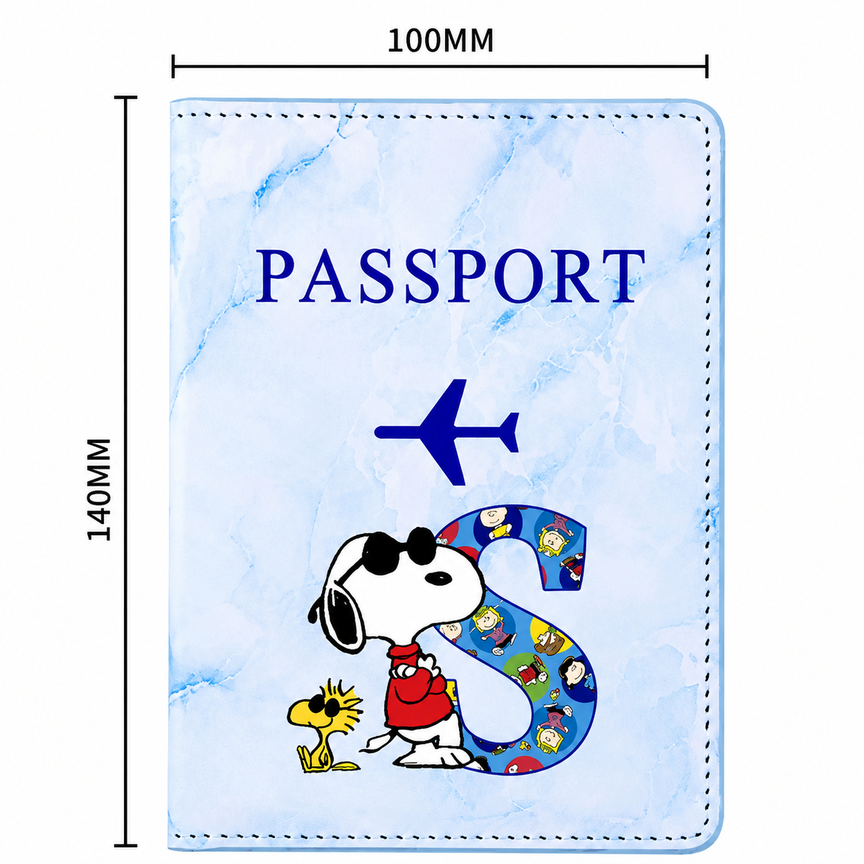 Snoopy Personalised Passport Cover