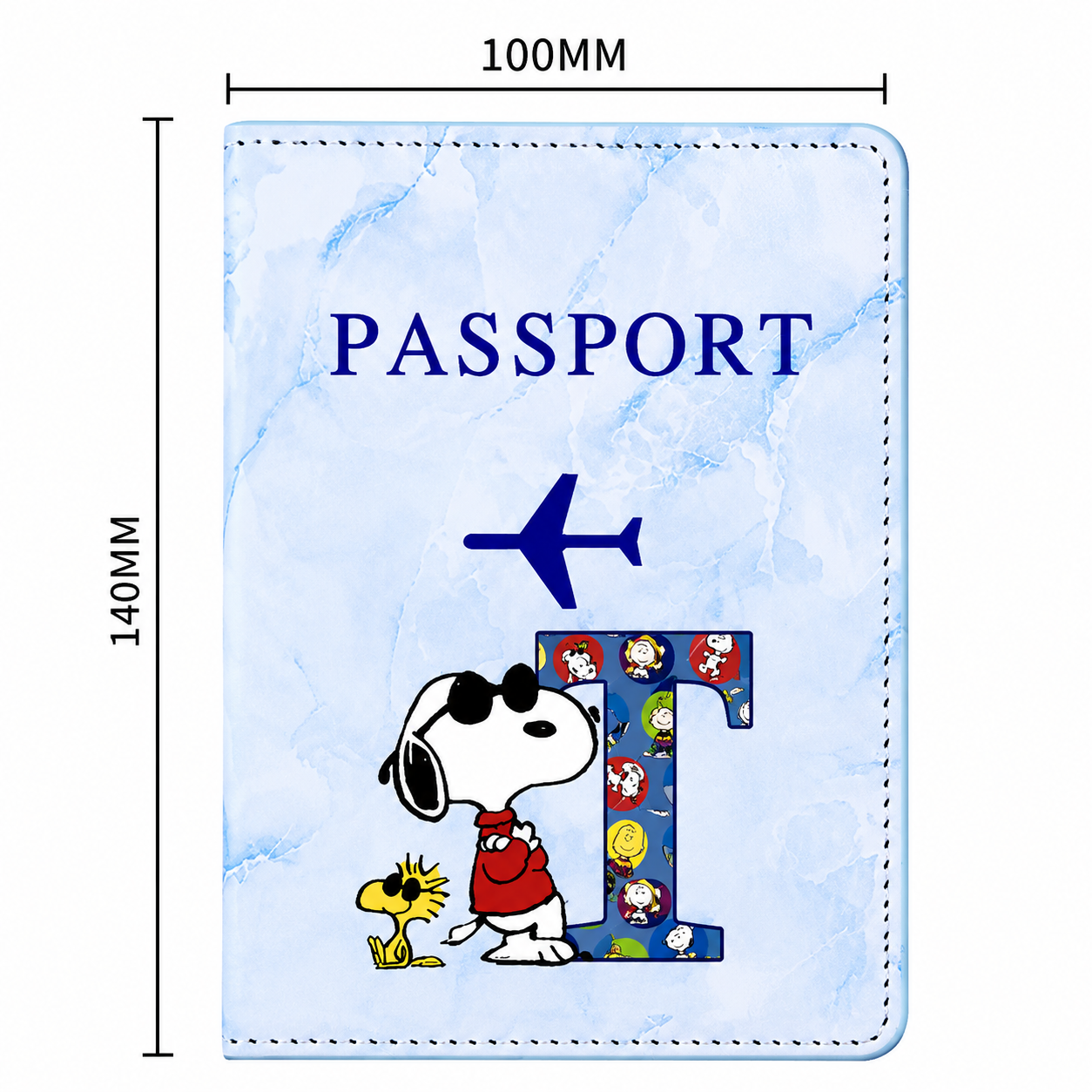 Snoopy Personalised Passport Cover