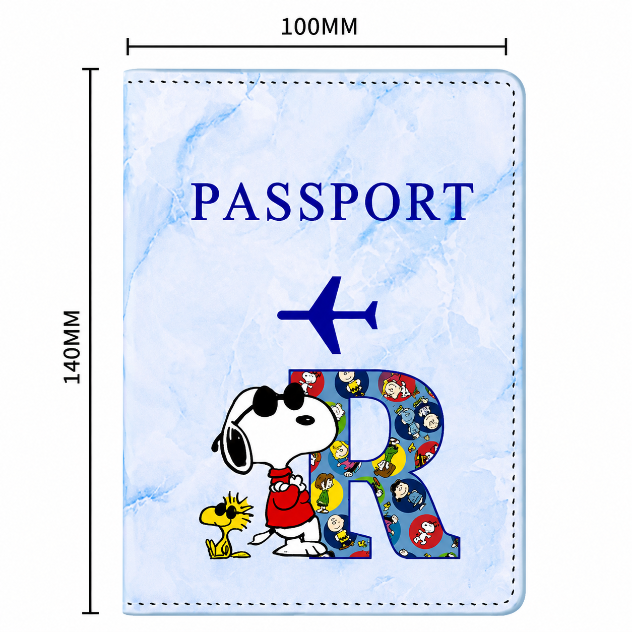 Snoopy Personalised Passport Cover