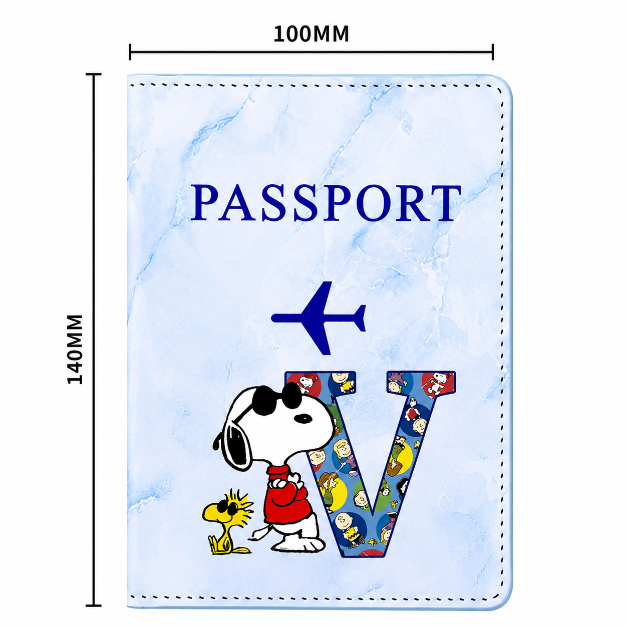 Snoopy Personalised Passport Cover