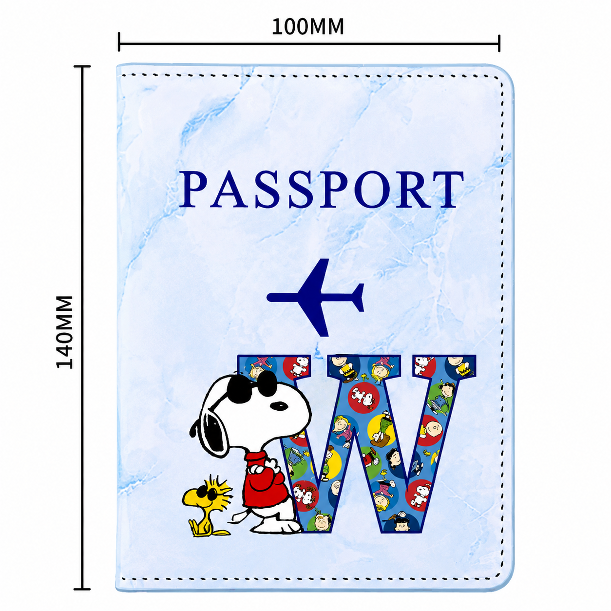 Snoopy Personalised Passport Cover