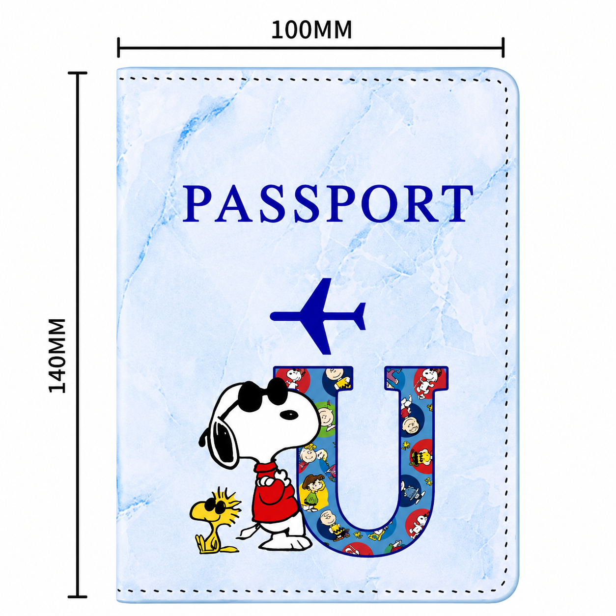 Snoopy Personalised Passport Cover