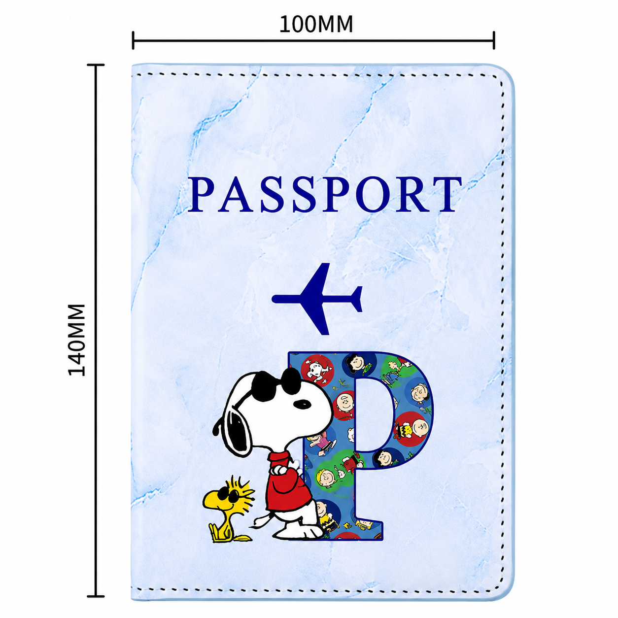 Snoopy Personalised Passport Cover