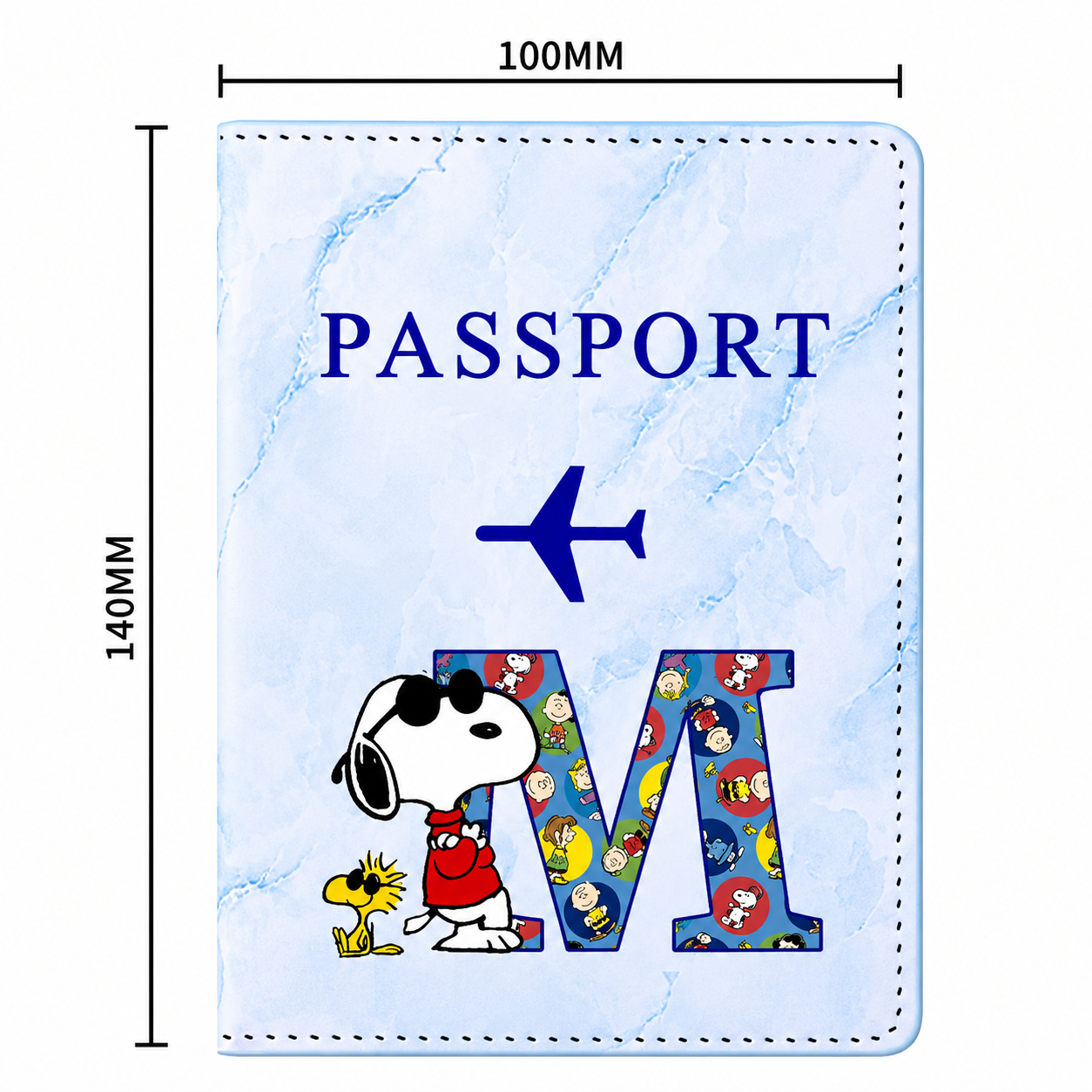 Snoopy Personalised Passport Cover