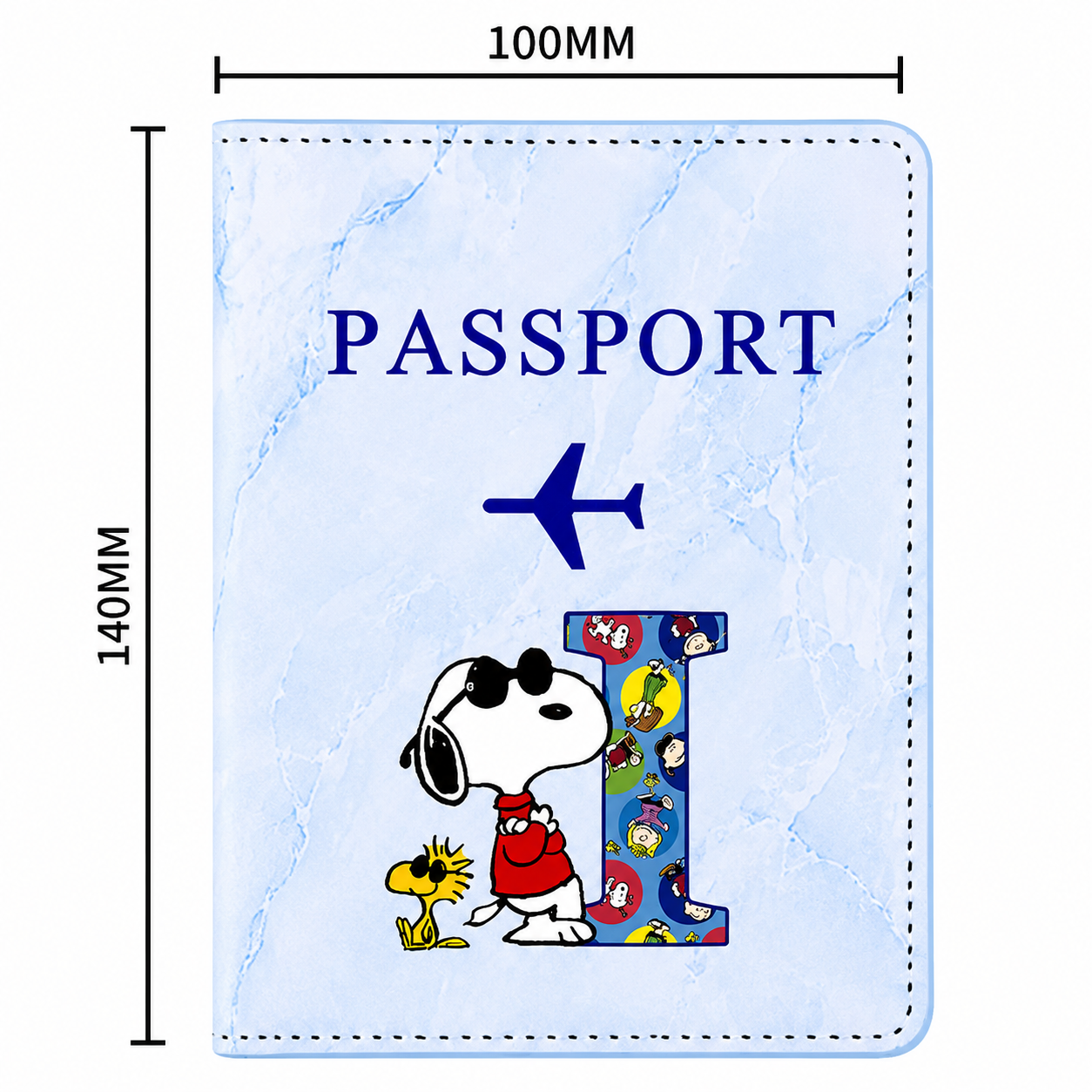 Snoopy Personalised Passport Cover