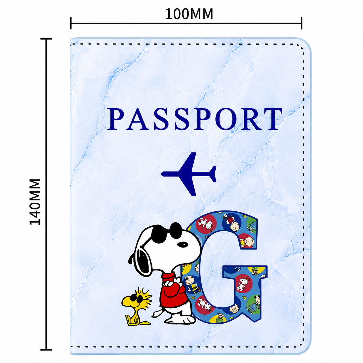 Snoopy Personalised Passport Cover