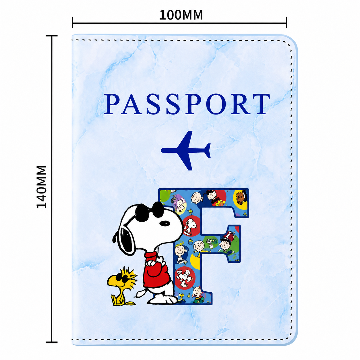Snoopy Personalised Passport Cover