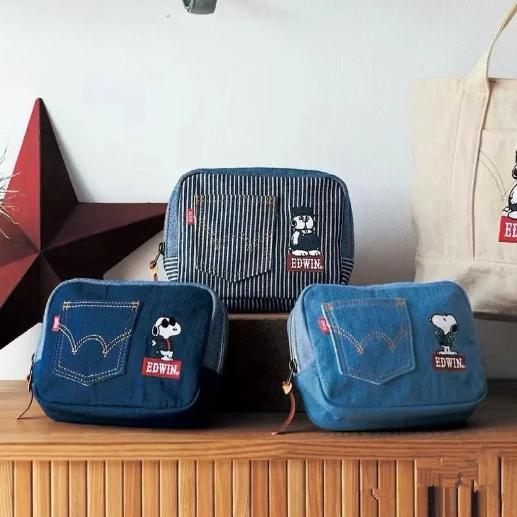 Snoopy Denim Pocket Wallet