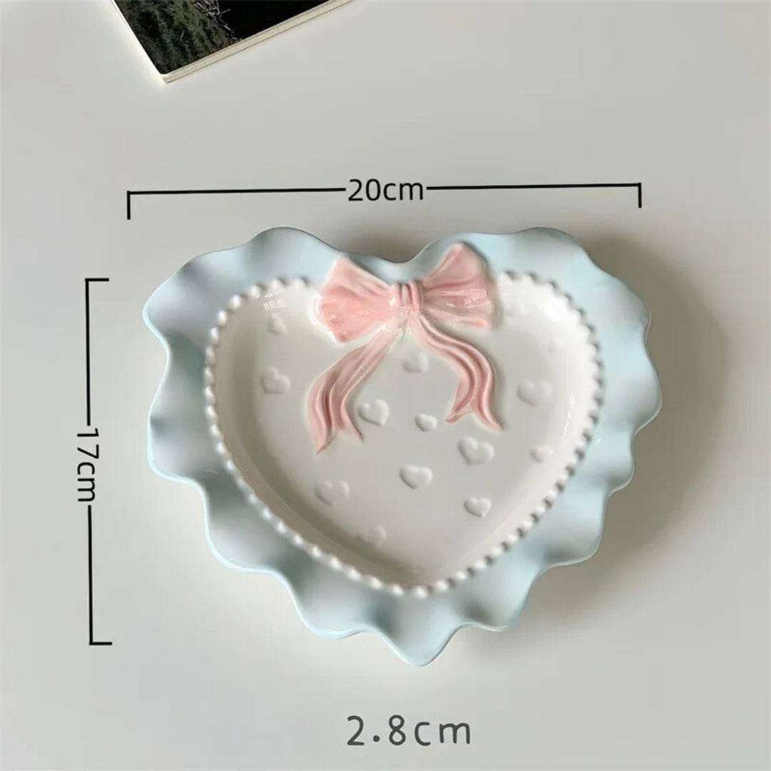 Heart Bow Plates