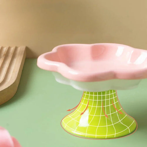 Flower Raised Bowl