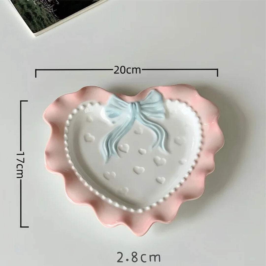 Heart Bow Plates