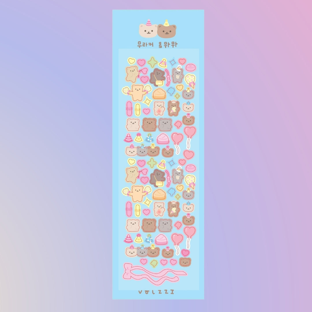 Birthday Bear Stickers