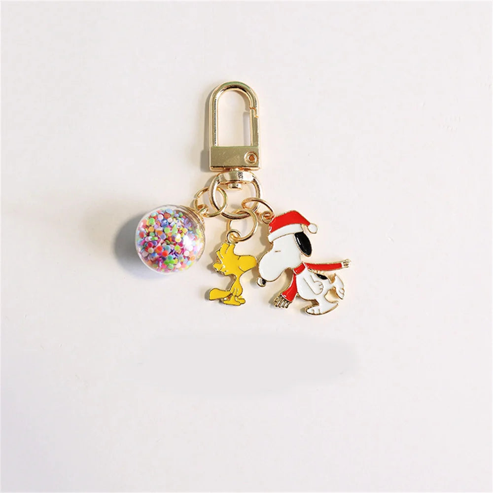 Snoopy & Woodstock Confetti Keychain