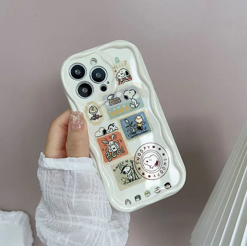 Snoopy Kawaii Wave Phone Case