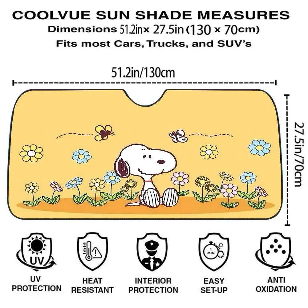 Snoopy Love Windscreen Cover