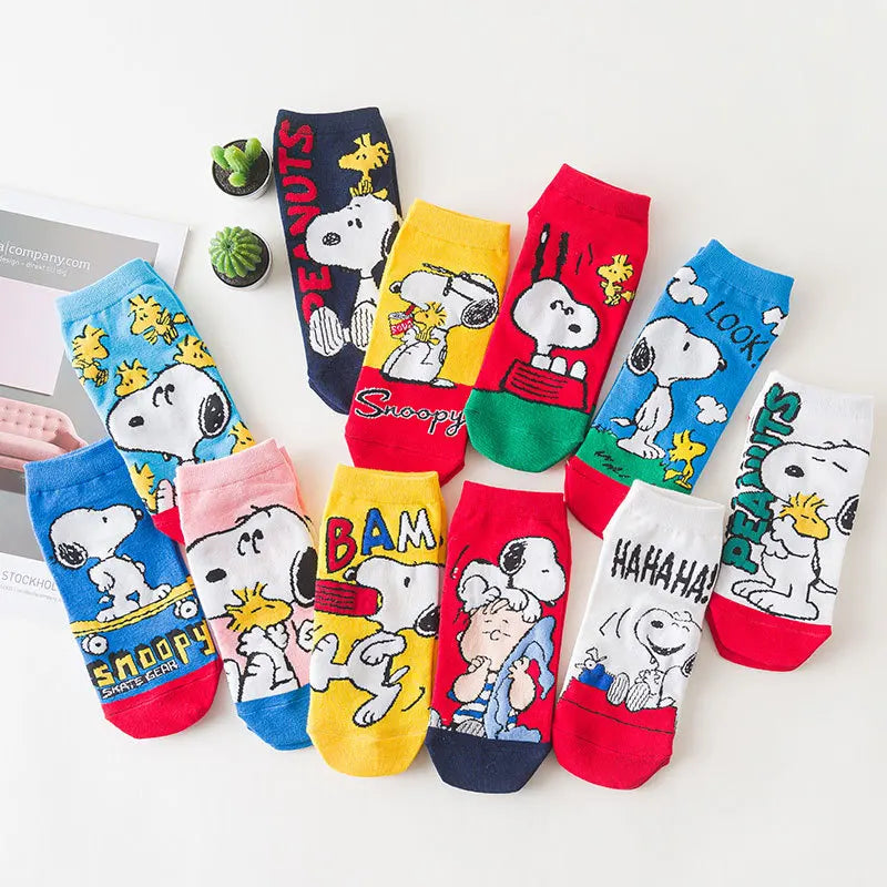 Snoopy Favourite Cozy Socks 5pcs Set