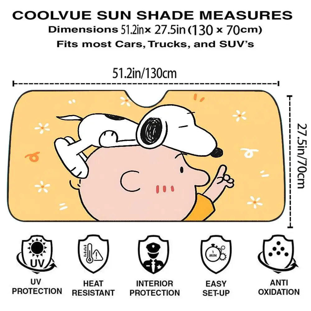 Snoopy Love Windscreen Cover