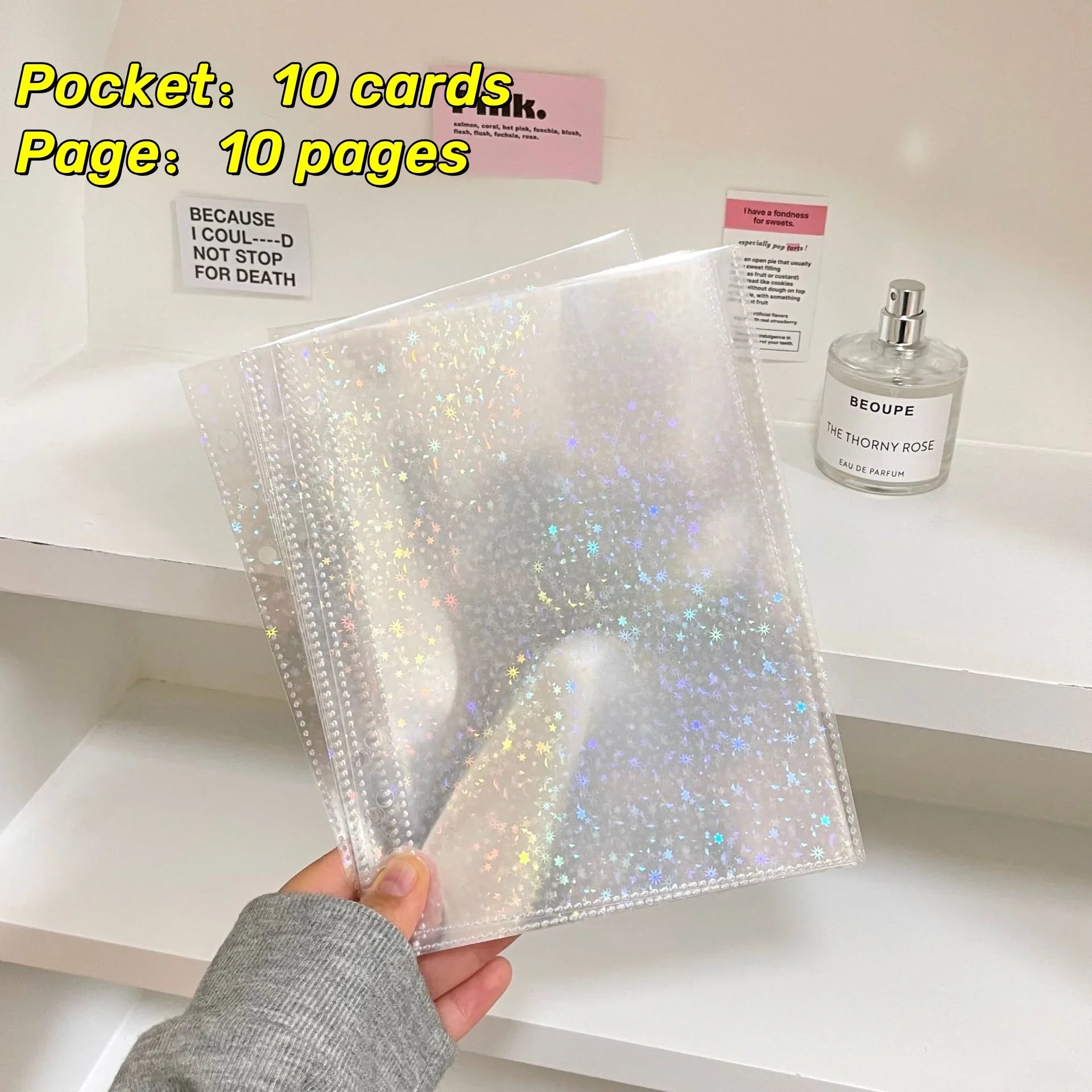 Kawaii Glittery Photo Sleeves