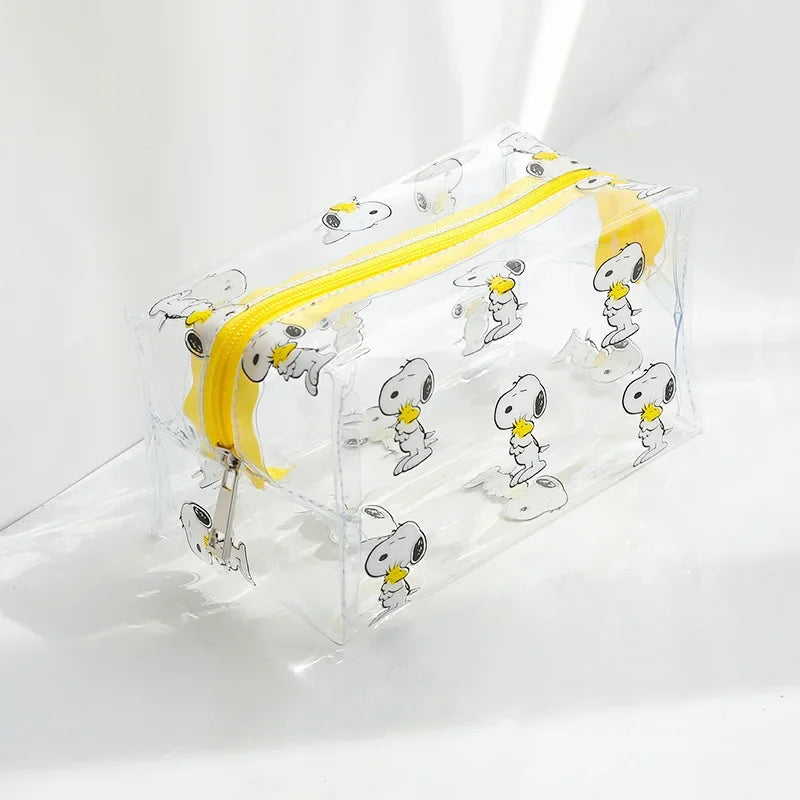 Snoopy Kawaii Transparent Cosmetic Bag
