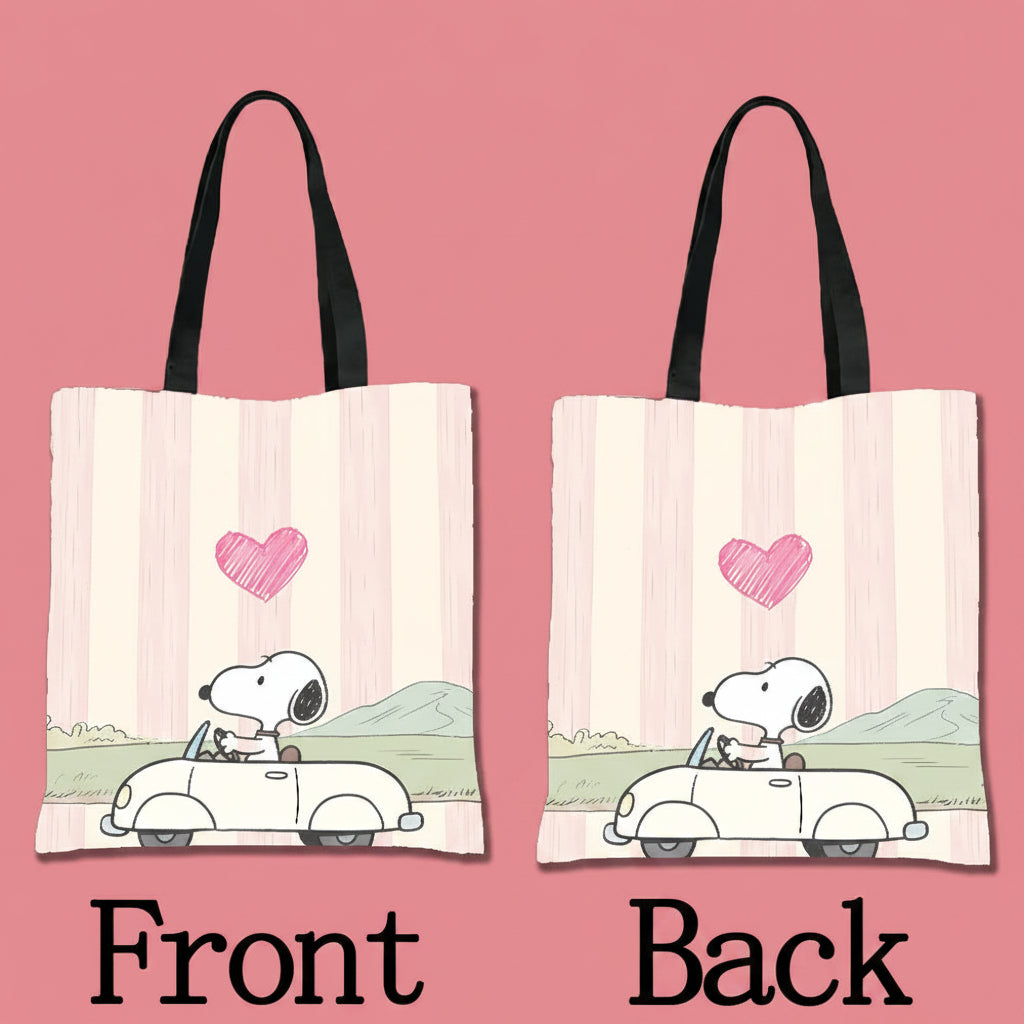 Snoopy Adore Tote Bag