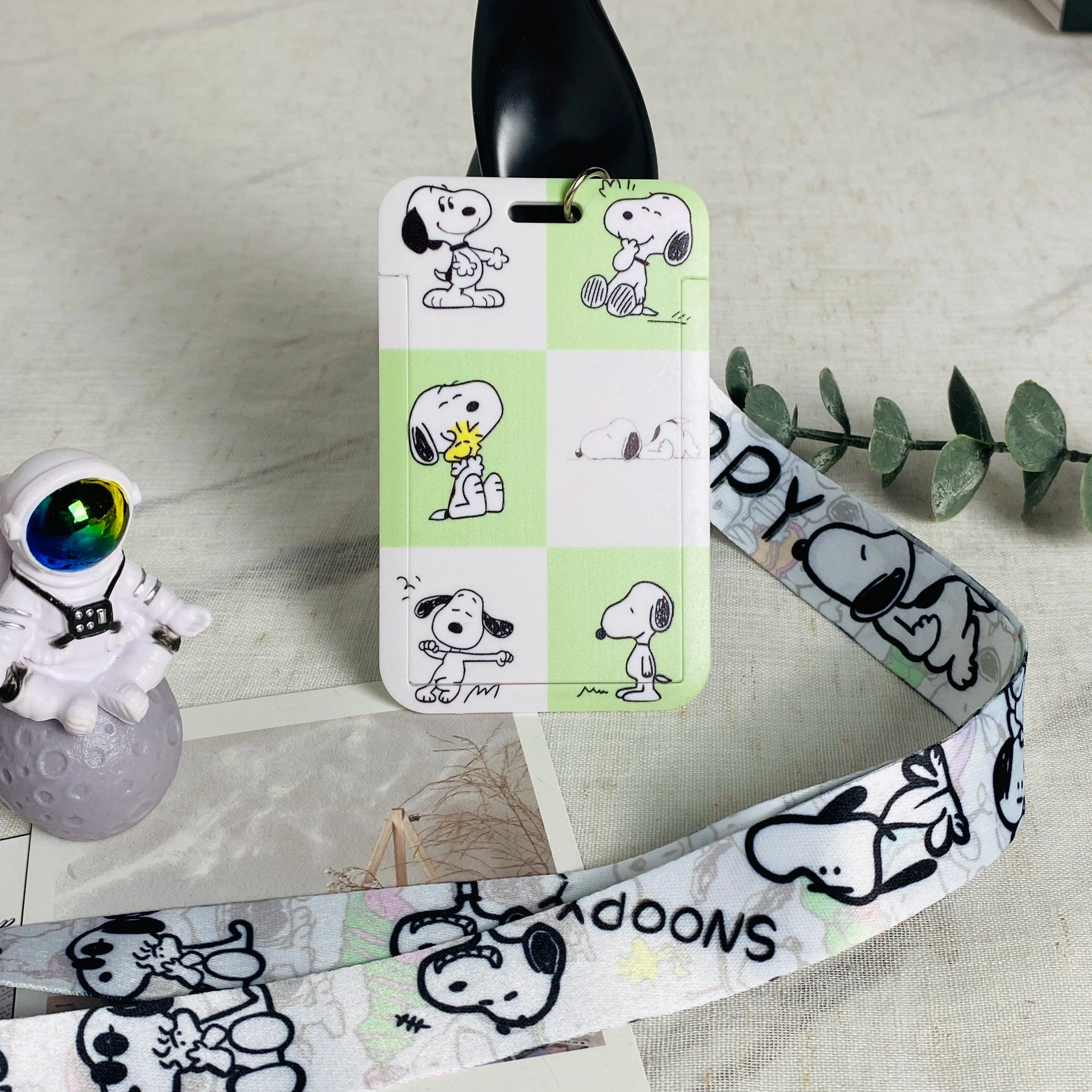 Snoopy Moody Lanyard Cardholder
