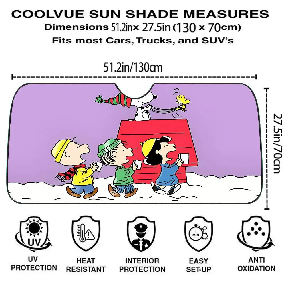 Snoopy Love Windscreen Cover