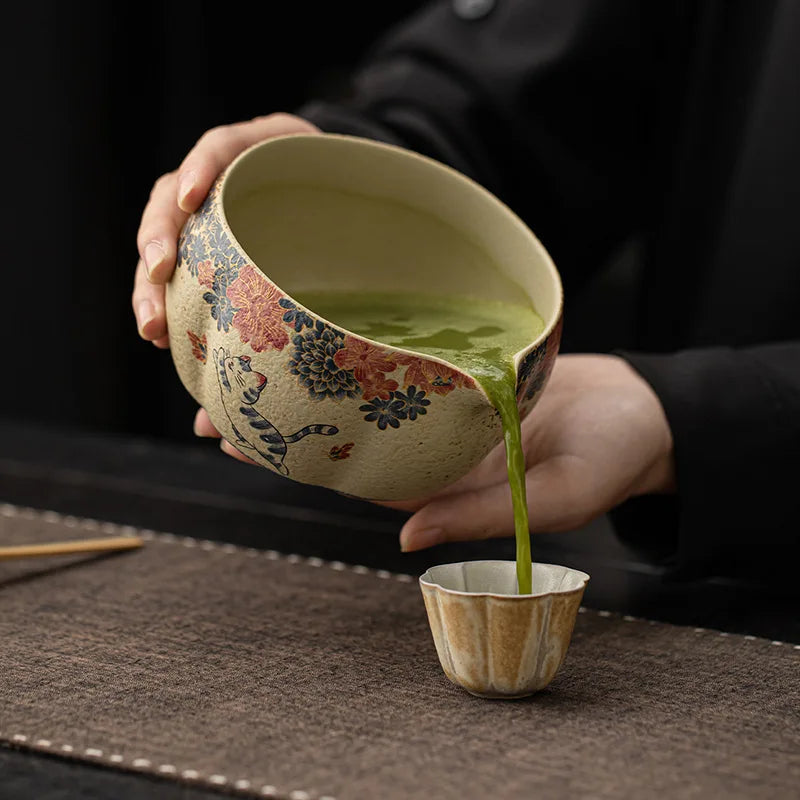 Maneki Neko Matcha Bowl Set