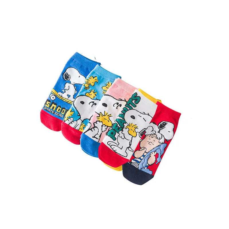 Snoopy Favourite Cozy Socks 5pcs Set