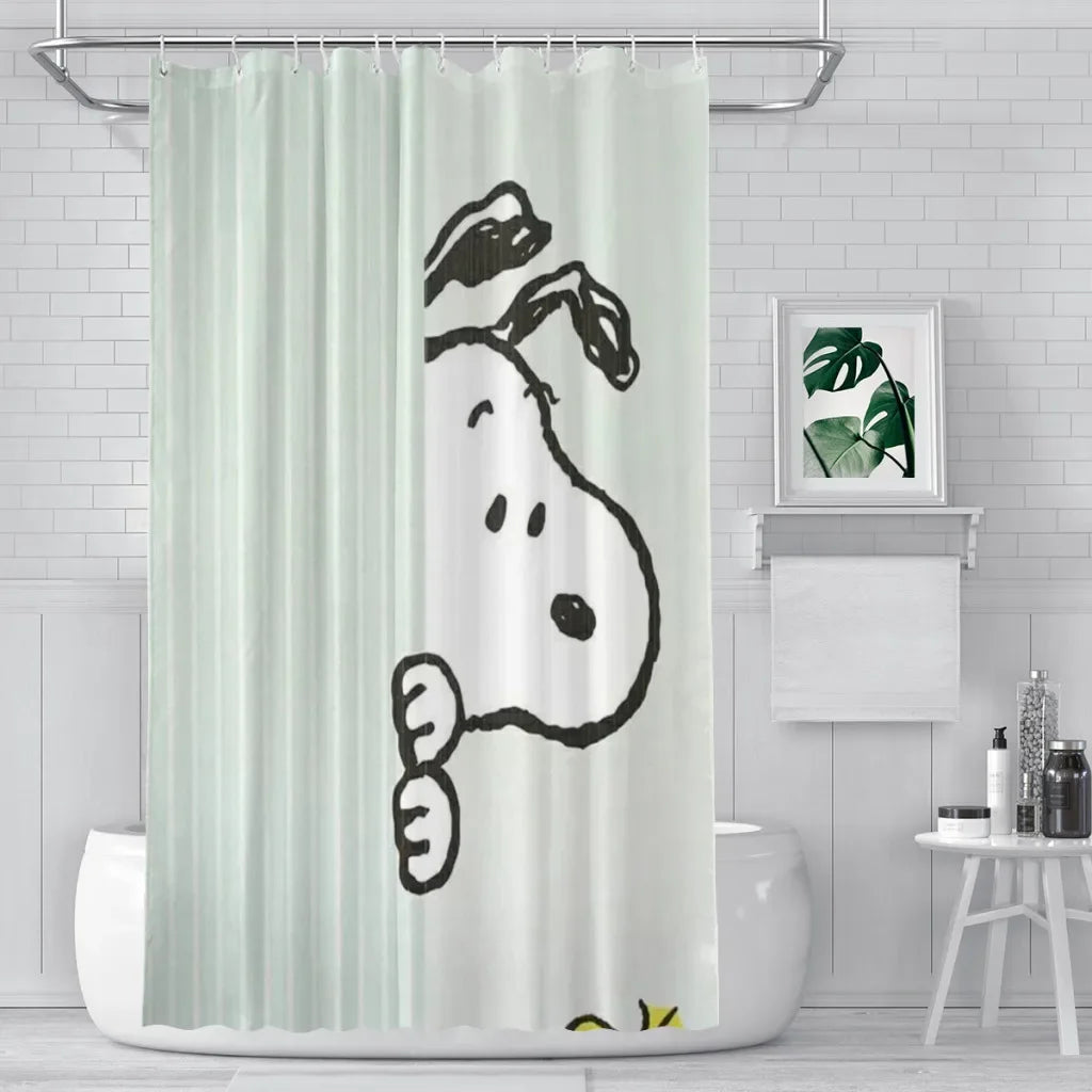 Snoopy Peekaboo Shower Curtain