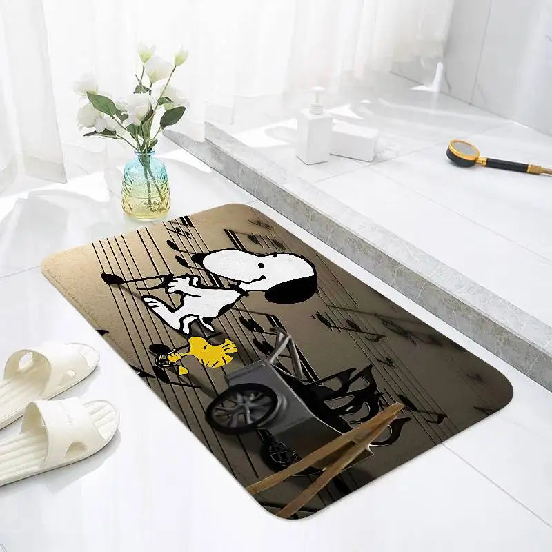 Snoopy Playful Bath Mat