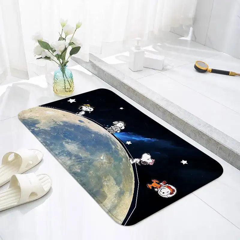 Snoopy Playful Bath Mat
