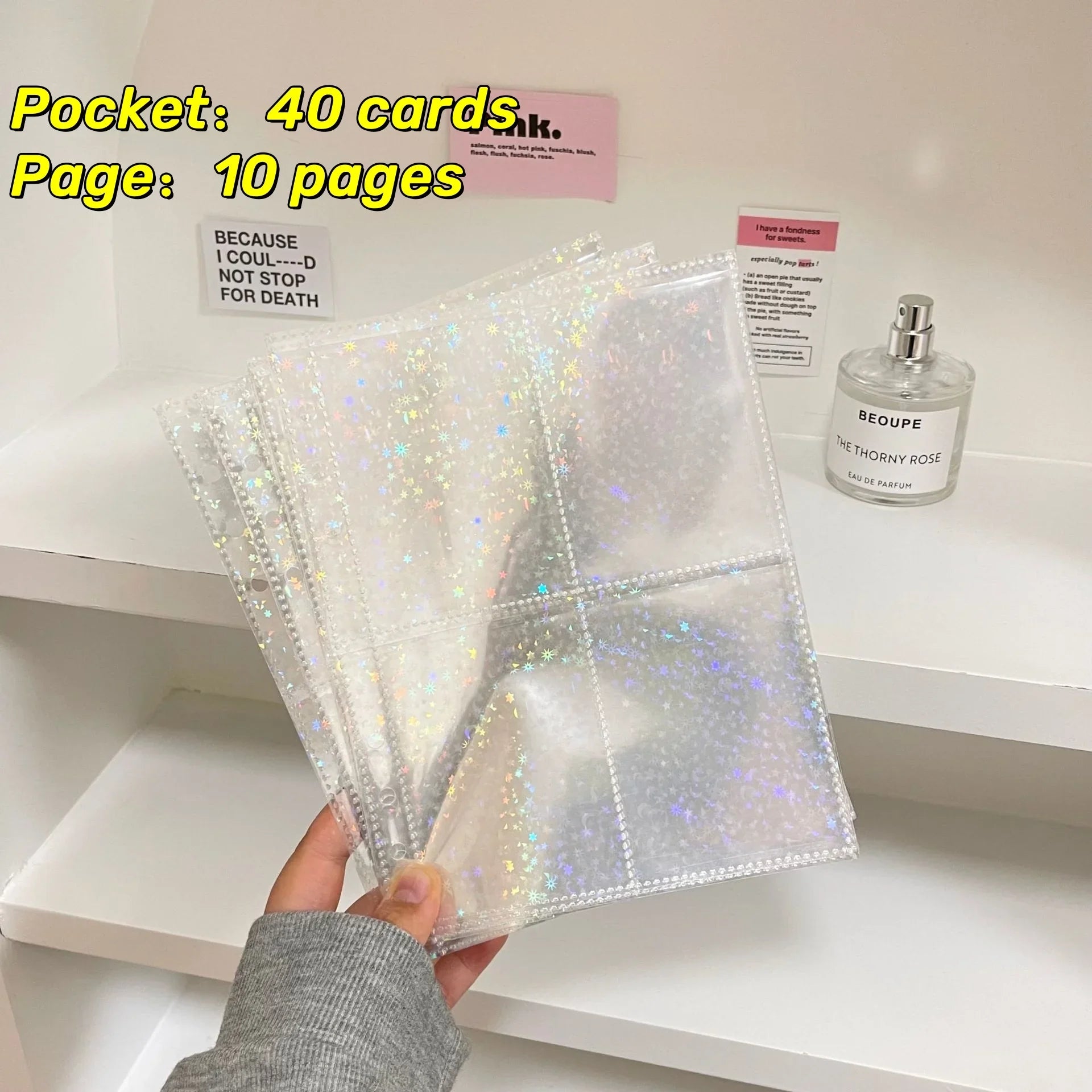 Kawaii Glittery Photo Sleeves
