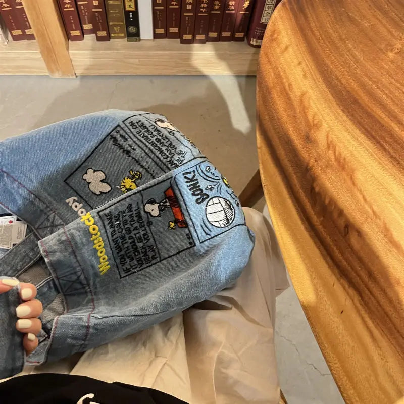 Woodstock & Snoopy Denim Bag