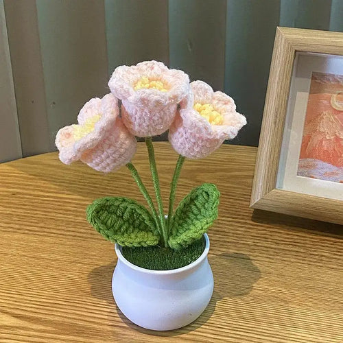 Flowers in a pot crochet