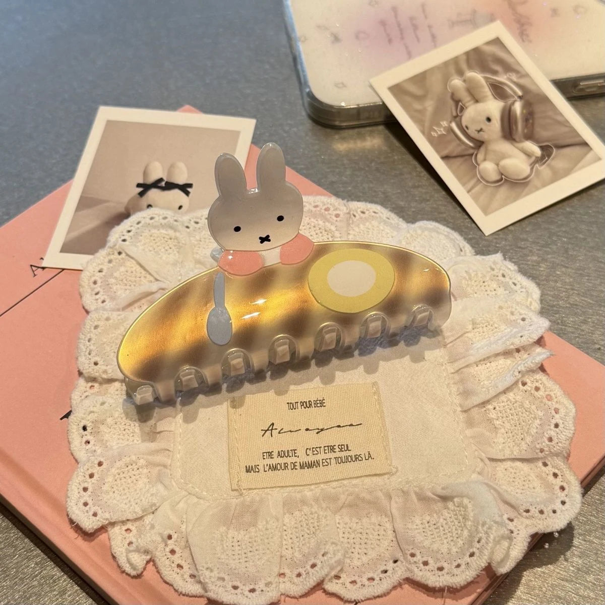 Miffy Peekaboo Claw Clip