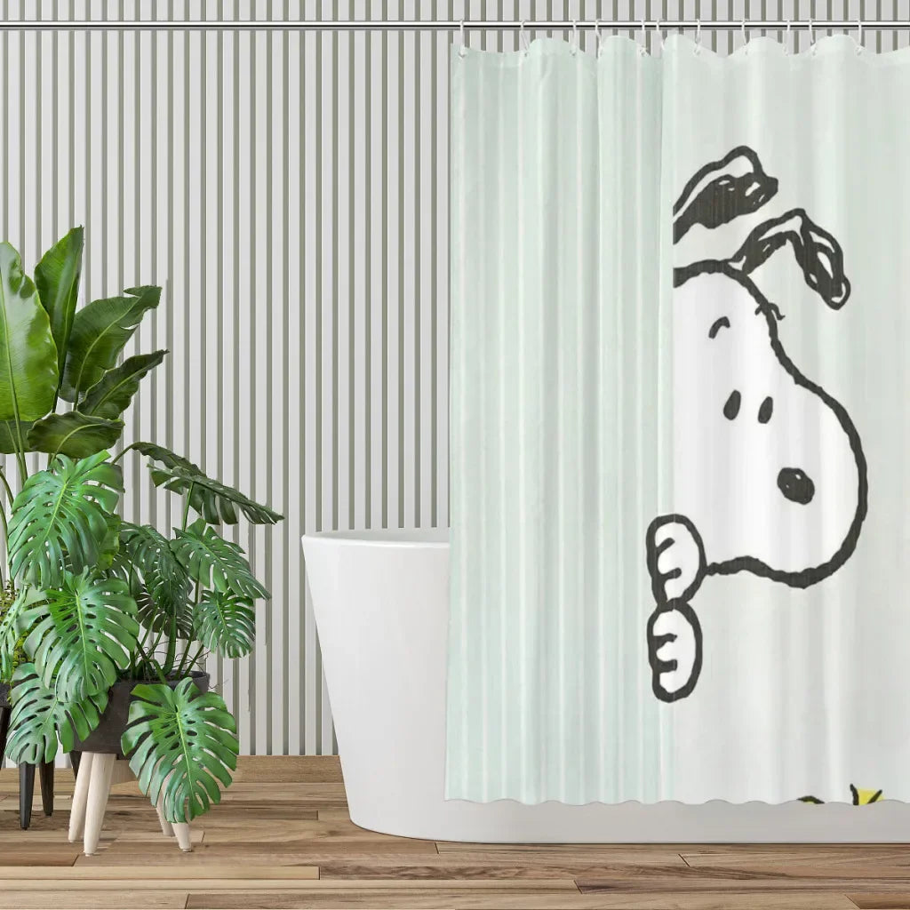 Snoopy Peekaboo Shower Curtain