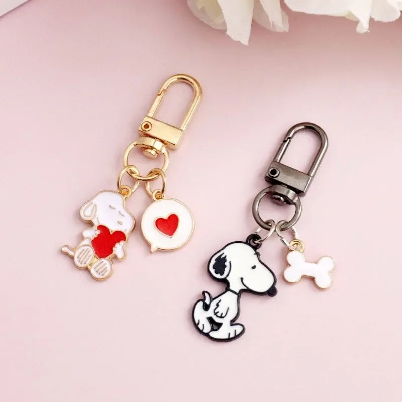 Snoopy Sending Love Keychain
