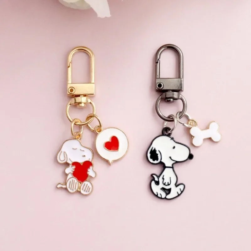 Snoopy Sending Love Keychain