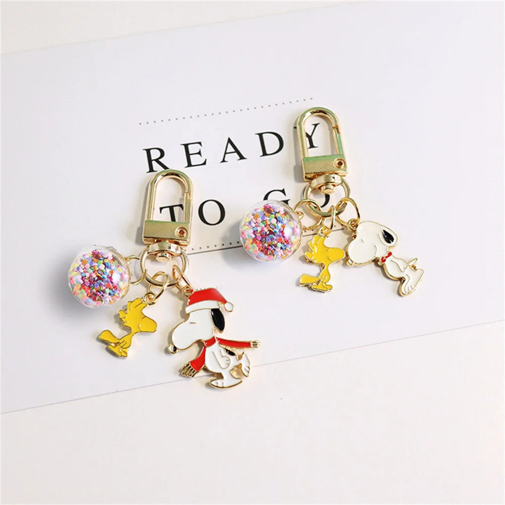 Snoopy & Woodstock Confetti Keychain