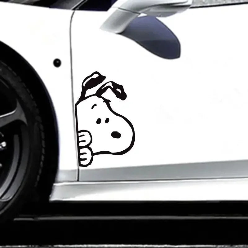 Snopy Peekaboo Car Sticker