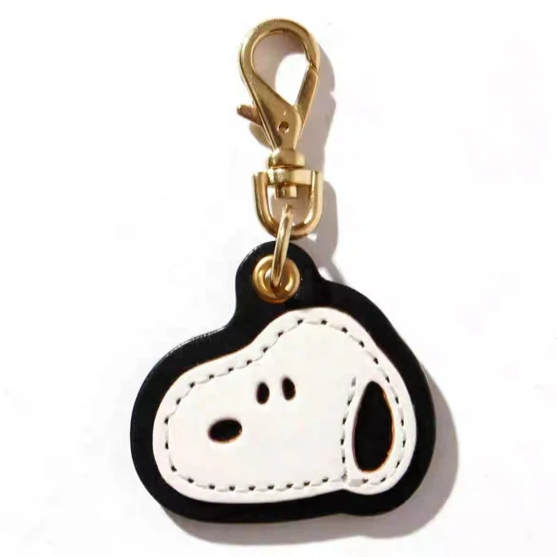 Snoopy Leather Keychain