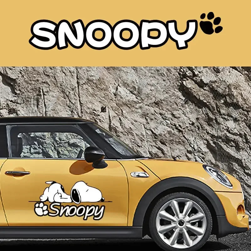 Snoopy Moods Car Sticker