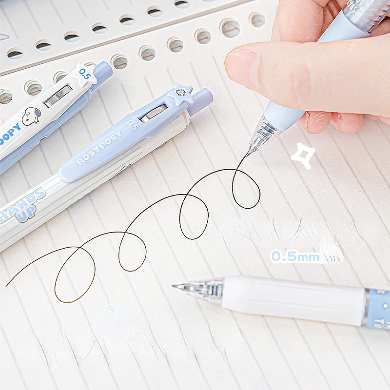 Snoopy 0.5mm Black Gel Pen 4pcs