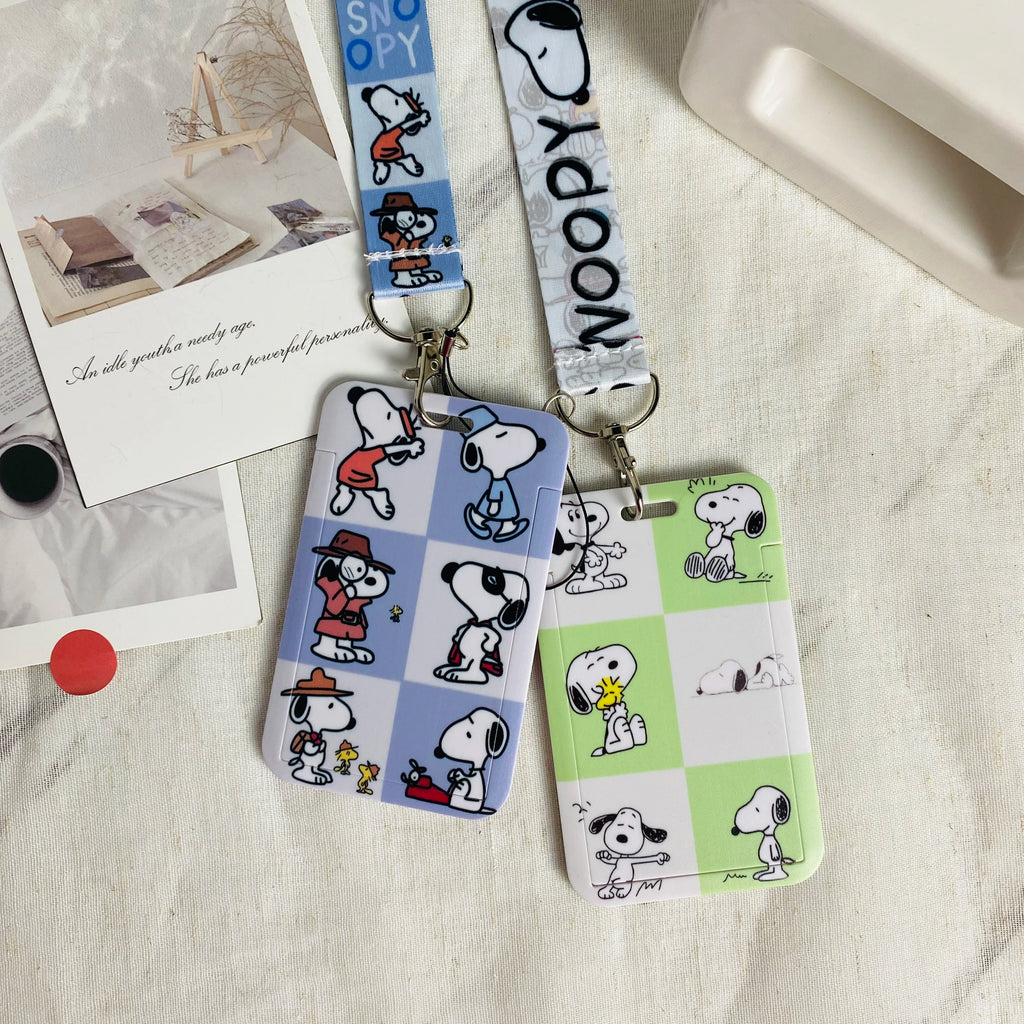 Snoopy Moody Lanyard Cardholder