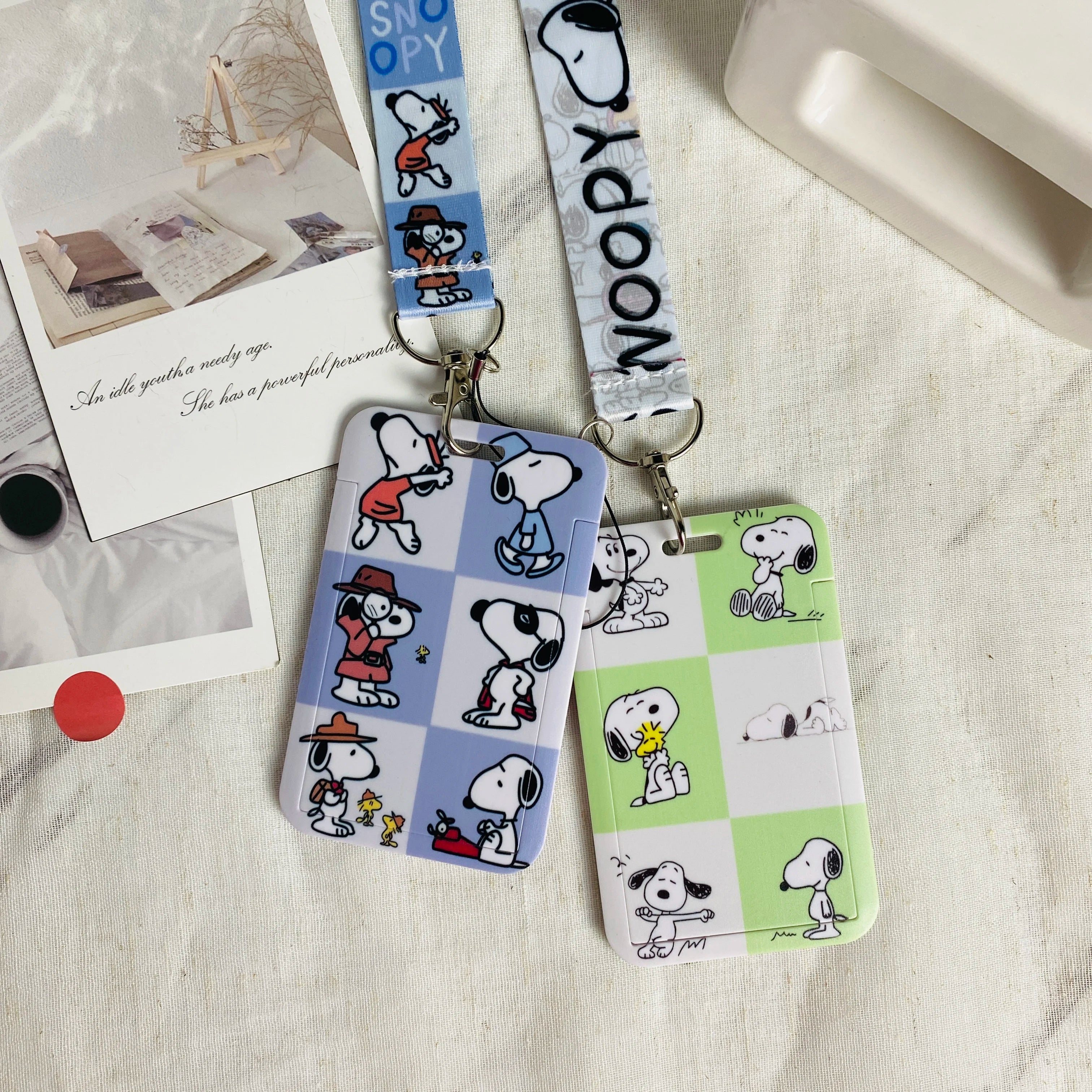 Snoopy Moody Lanyard Cardholder