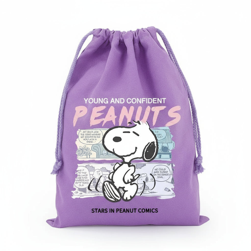 Snoopy Adventure Drawstring Bag